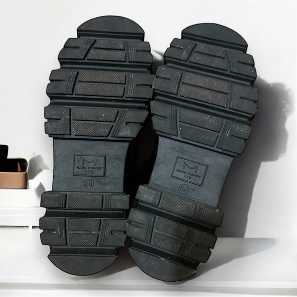 Marc Fisher LTD Morgan Chelsea Boots Chunky Lug Sole Black Size 8 - Picture 6 of 8